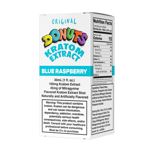 Donuts kratom Blue Raspberry Flavor