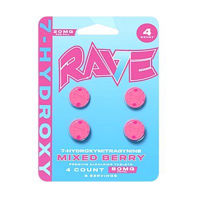 *Rave 7OH Mixed Berry Tablets