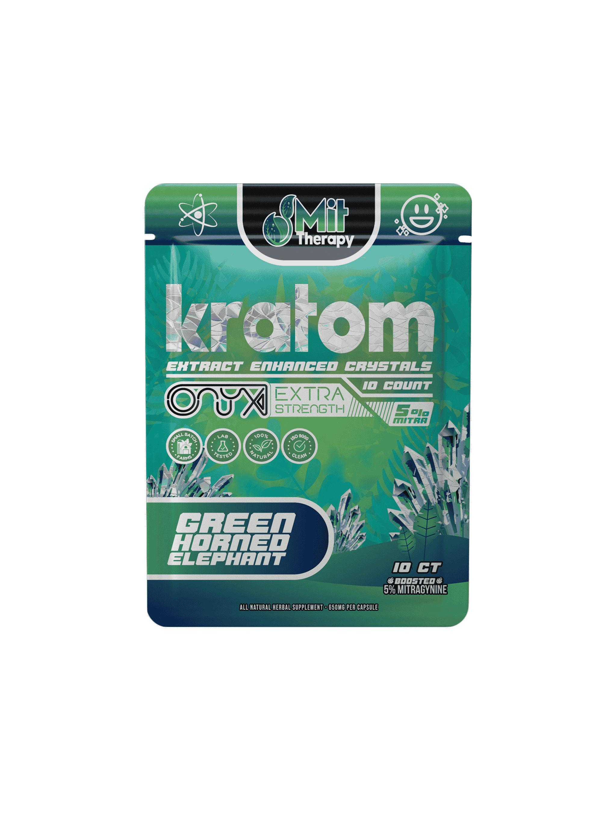 *MIT Therapy ONYX-Green Horned Elephant*-10ct Capsules