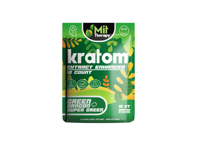 MIT Therapy Green Dragon + Super Green-10ct x 1 Pouches (10 Total Capsules)