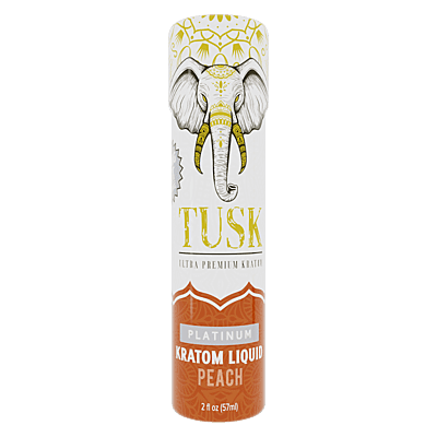 Tusk Kratom Shot 300mg (Platinum) Peach