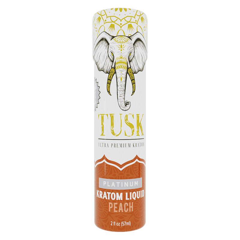 Tusk Kratom Shot 300mg (Platinum) Peach
