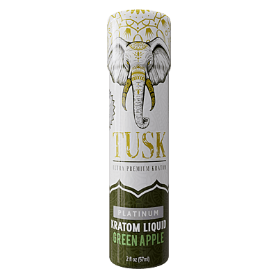 tusk kratom liquid green apple