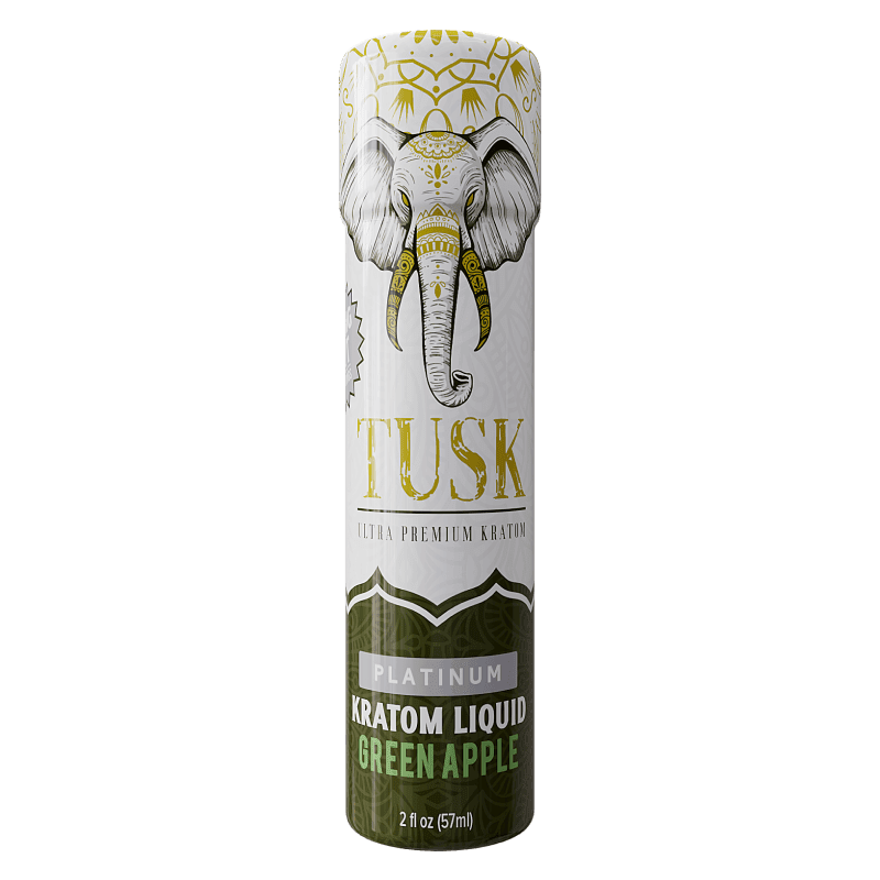 tusk kratom liquid green apple