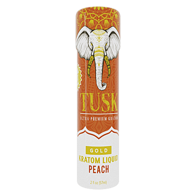 Tusk Kratom Shot 150mg (Gold) Peach